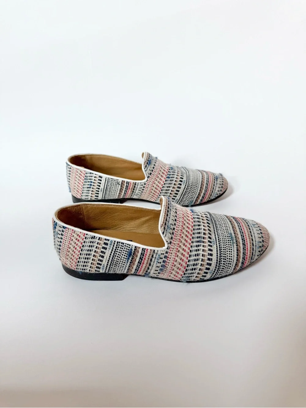 Res Ipsa Men’s Loafers in Woven Pattern